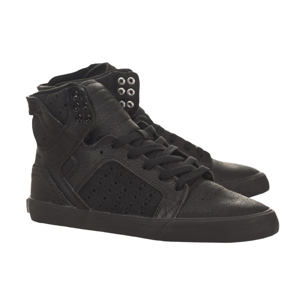 Baskets Montantes Supra SkyTop Noir Black/Brogue-Black Femme | UZV-23668084